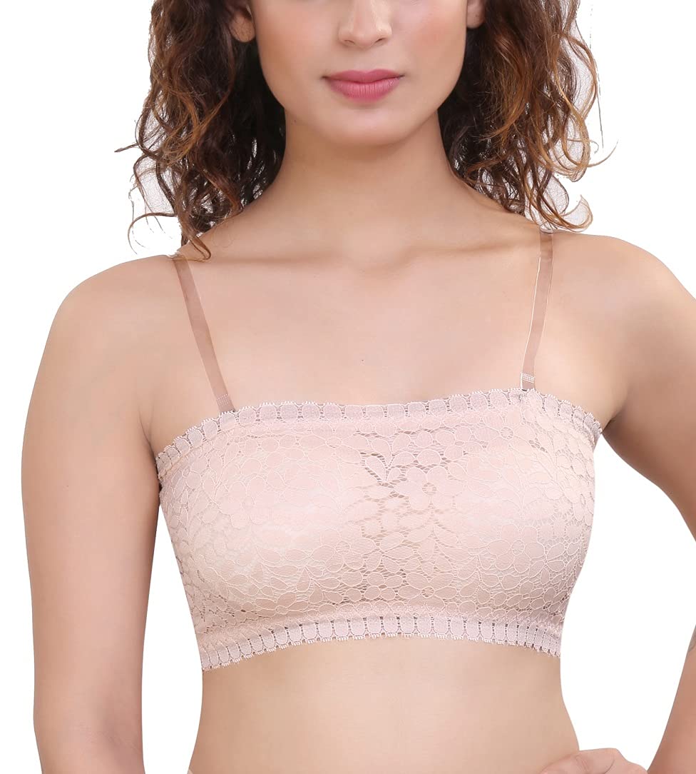 plumbury Women's Lace Padded Non-Wired Bra-picture-37