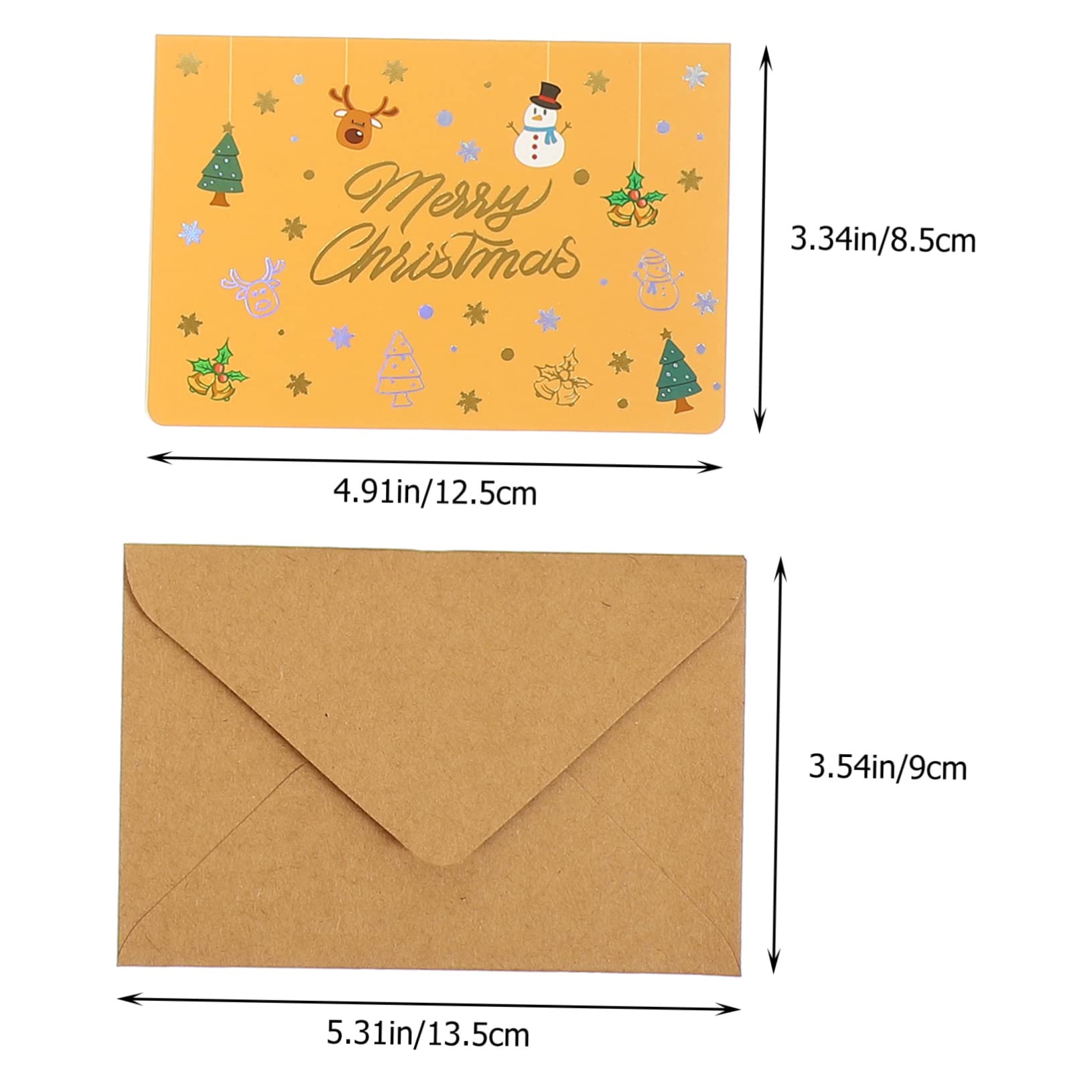 Lurrose 50sätze Teiliges Weihnachtskarten Mit Cartoon-design Geschenkkarten Für Feiertage Grußkarten Weiß Rot Blau Braun Und Orange Für Weihnachtsgrüße Und Dankeskarten