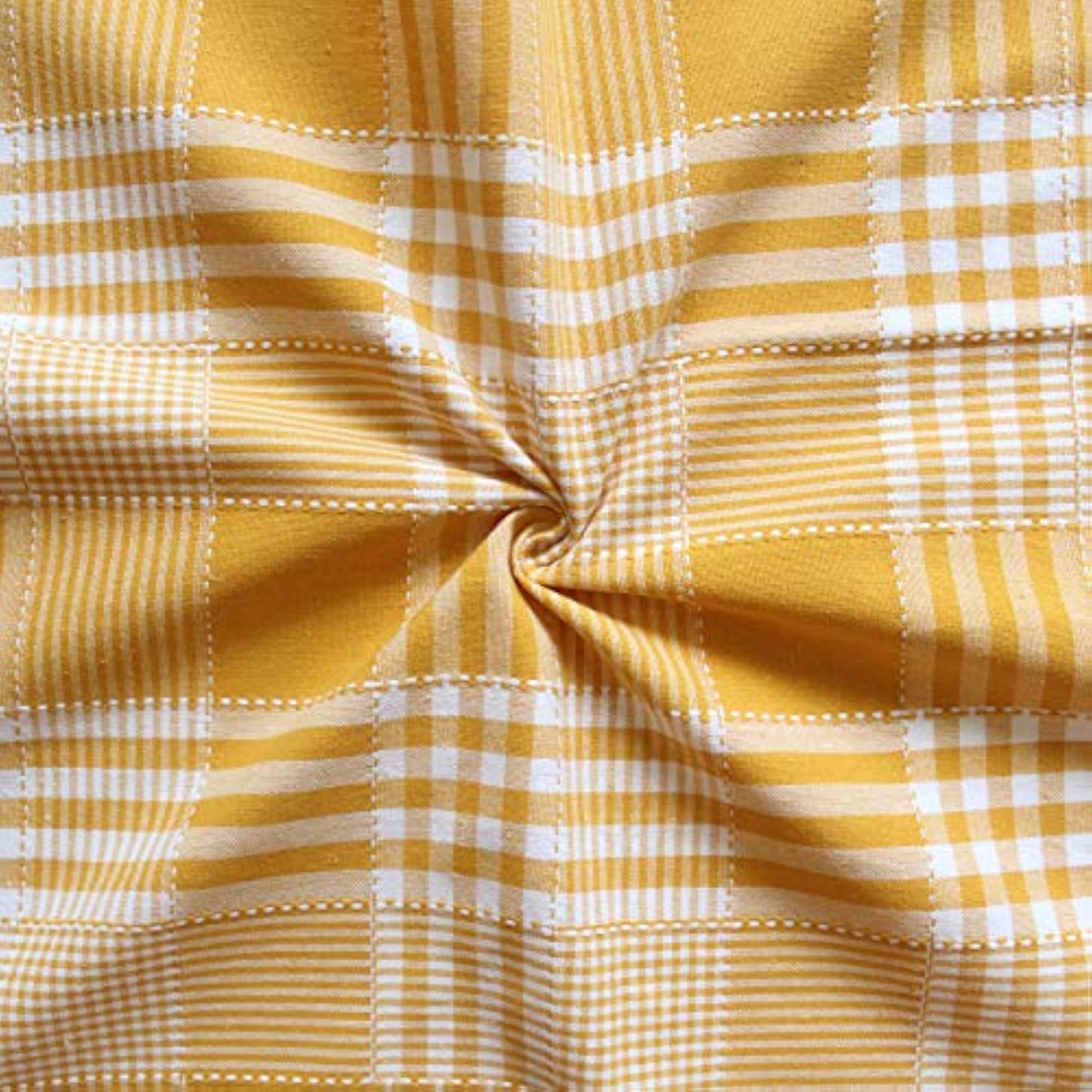 100% Cotton Premium Quality Checkered Pattern Apron, Pack of 2