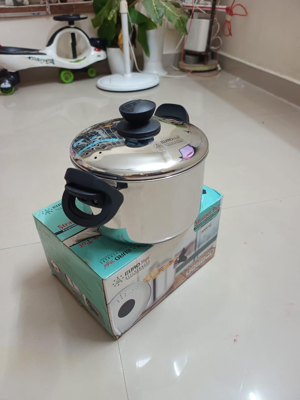 Pot For Cooking Rice EUROStyle Stainless Steel Rice Cooking Pot with Strainer Lid - 4L - ISI ...