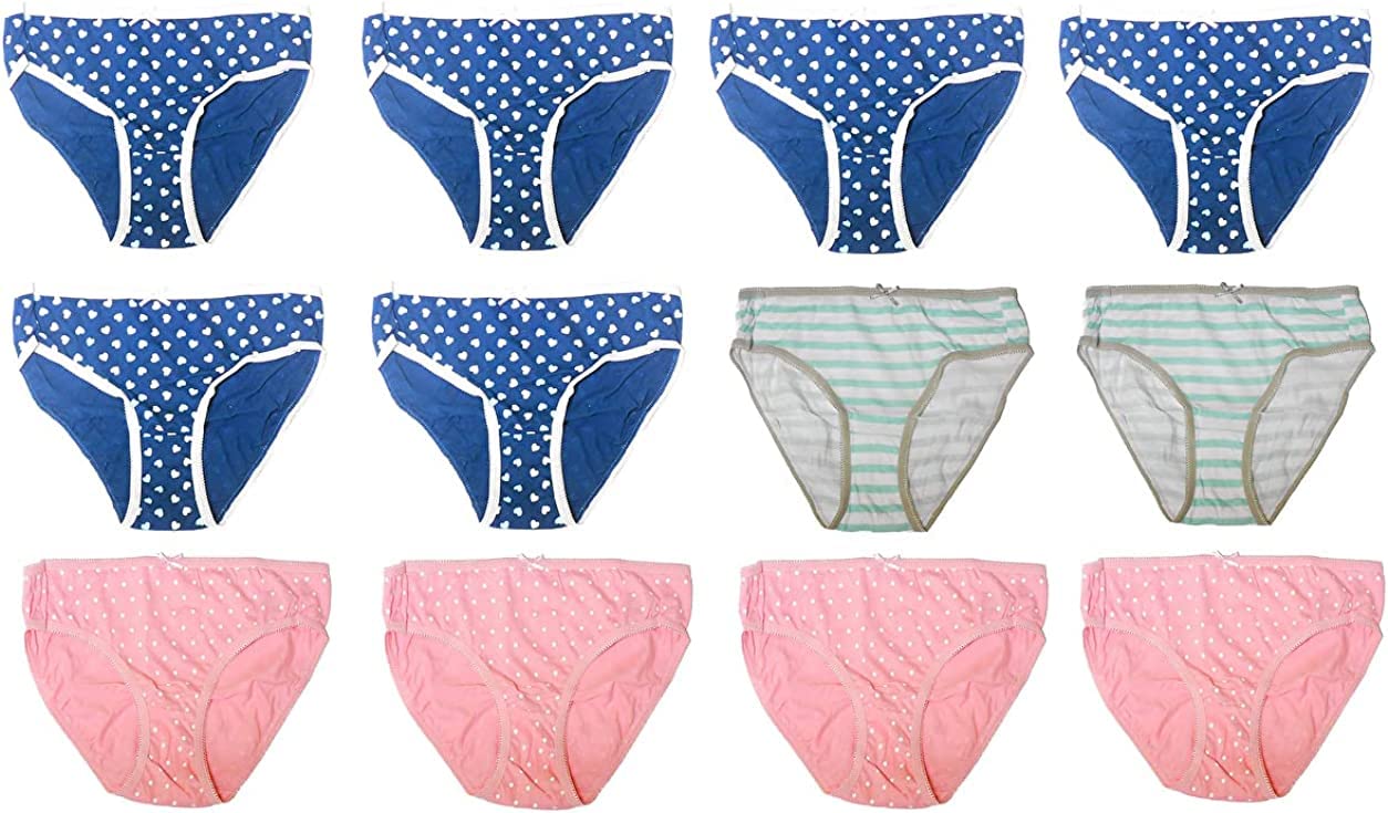 Amazon.co.jp: 綿100％ レディース用 柄 ショーツ Mサイズ 12枚セット