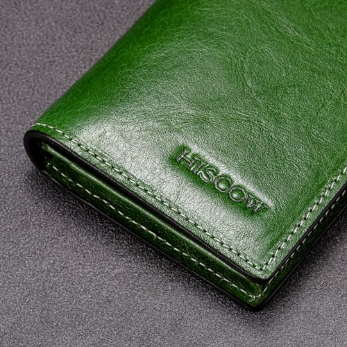 Image of HISCOW Business Card Holder with Large Compartment - Full Grain Leather