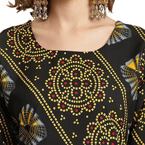 Image of Pinkmint Women's Crepe Digital Printed Straight Kurta
