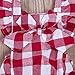 HOTONE Newborn Infant Baby Girls Clothes Plaids Checks Romper Jumpsuit Bodysuit Outfits (0-3 Months, Red)