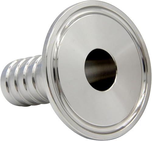 Miniatura 3 de Accesorio sanitario de 1.5 pulgadas con abrazadera triple a manguera de 1.5 pulgadas, accesorio de púas de manguera sanitaria de acero inoxidable