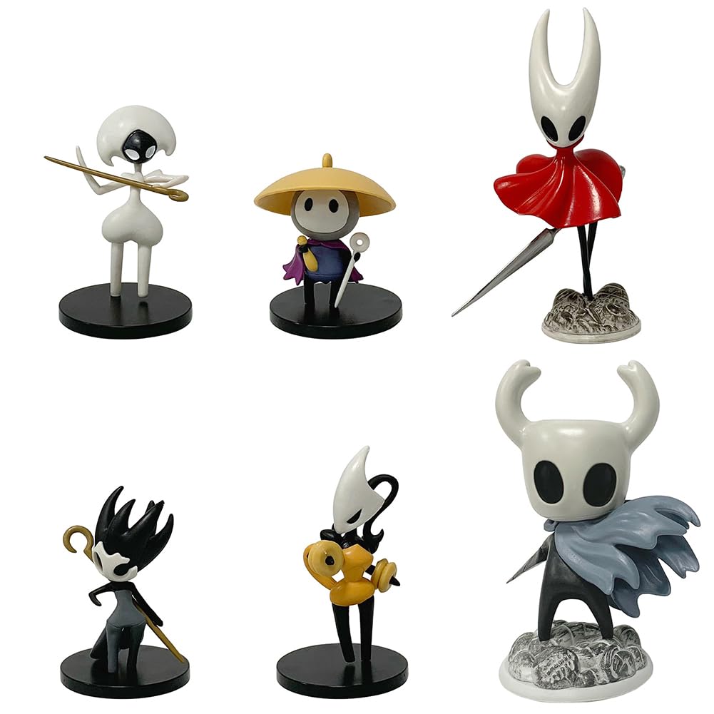 Zhongkaihua Hollow Silksong Figure Hornet-can Quirrel Lace Shakra Sherma Action Figure PVC Model 6Pcs 7~16CM Statue Collectible Home Ornament Decorations Gifts โ image 1