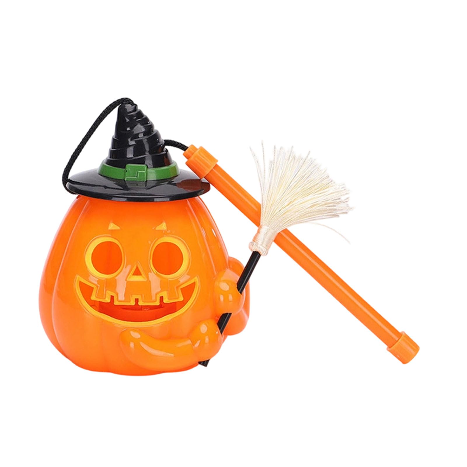 Pangboer A Up Halloween Pumpkin With Carry Handle Bs Body Decor For Candy Station Tabletop Photo Ccent Display Pumpkin Halloween Decor Light Up Tabletop Entryway Party Candy Station Seasonal