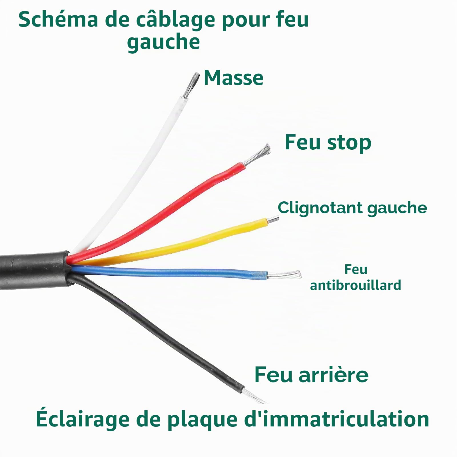 Ensemble Feux Arrière Remorques 12v Homologué E4,7Fonctions 2pcs Halogènes Feu Arrière Remorque Caravane avec Éclairage Antibrouillard Recul Imperméable Etanche pour Remorque Camion