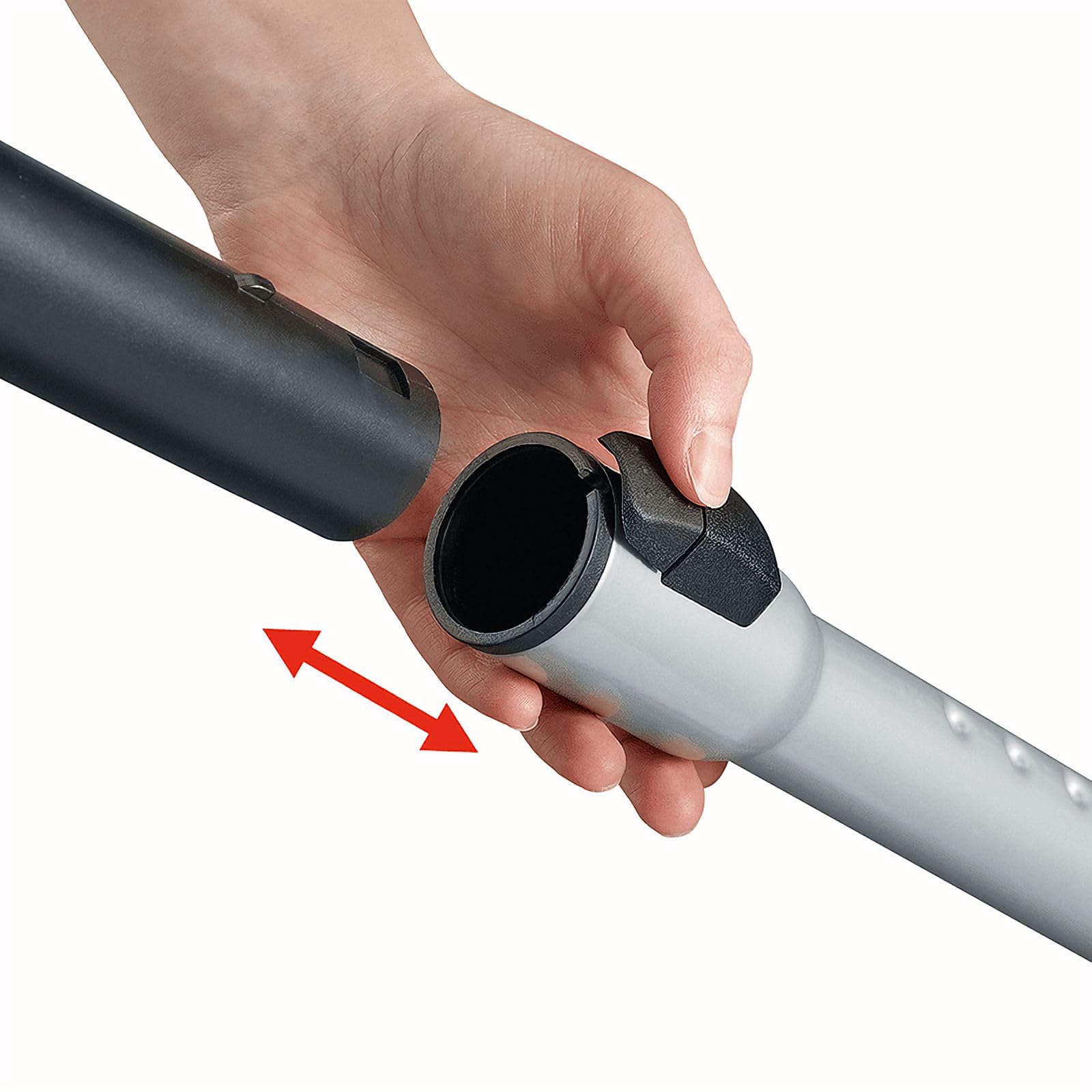 Severin Aspiradora con bolsa S'POWER, aspirador potente con prácticos accesorios, aspirador silencioso con ruedas de 360° para una gran movilidad, gris platino/granate, BC 7045