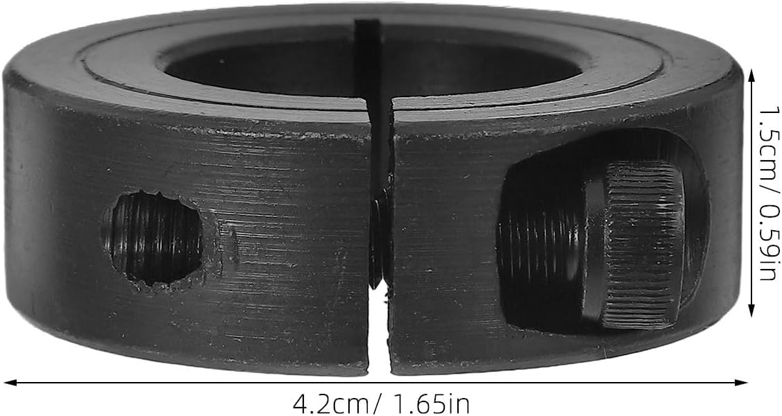 Ipetboom Stainless Steel Gas Lift Cylinder Clamp Ring M6 Black | Task Chair Repair Part, Tool Free Setup, Prevents Sinking, Robust Collar Design for DIY Chair Repair