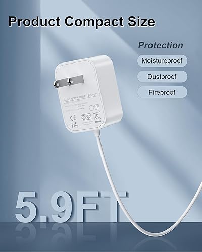 Miniatura 4 de Cargador para humidificadores evaporativos LEVOIT, cable de carga compatible con humidificadores Levoit para dormitorio de bebé, 3.8L cargador