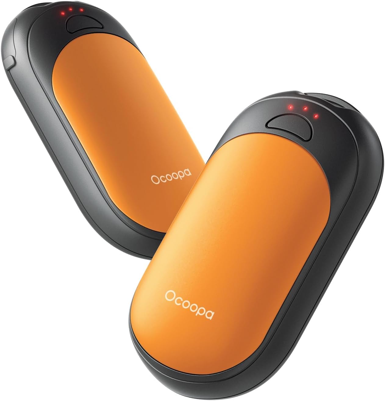 Ocoopa Pack of 2 Electric Hand Warmers, Magnetic, Portable Heating, 5,000mAh, 3 Heating Levels, Compact for Gloves and Pockets, Winter Essentials, Advent Calendar Gifts for Men and Women