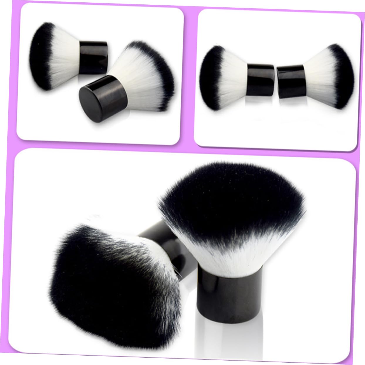 OHPHCALL Makeup Brush Set Mini Kit Foundation Cream Blush Powder Brush Ideal for Home On-the-go