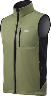 Chaleco de ciclismo para hombre, ligero, resistente al viento, chaleco deportivo, sin mangas, camiseta reflectante, cortavientos, impermeable y transpirable, chaleco de ciclismo forrado, AG.,