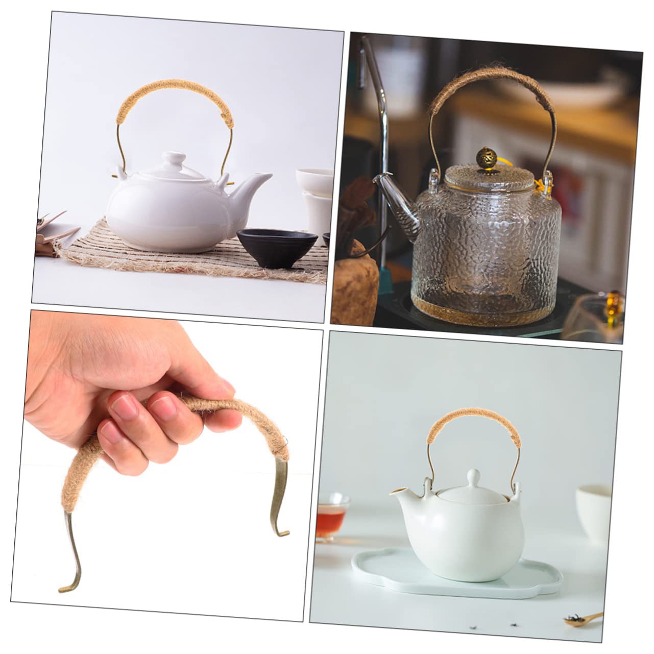 Zerodeko 6pièces Poignées De Théière Vintage Remplaçables Et Faciles à Installer Accessoires Pour Bouilloire Décoratifs Zerodeko 6pièces Poignées De Théière Vintage Remplaçables Et Faciles à Installer Accessoires Pour Bouilloire Décoratifs