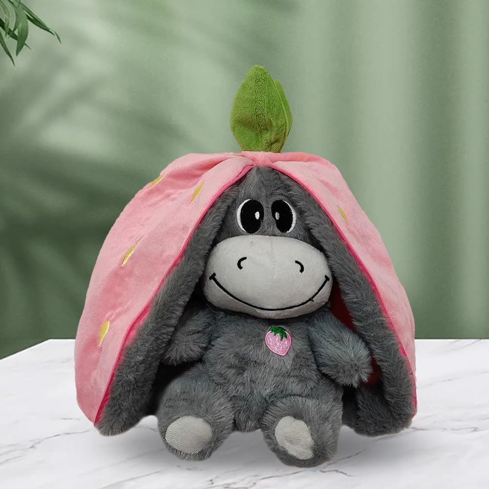 CHANGYUE Panda Music & Light Authing Toy avec Un Mouvement respiratoire pour Le Coucher (Rose)