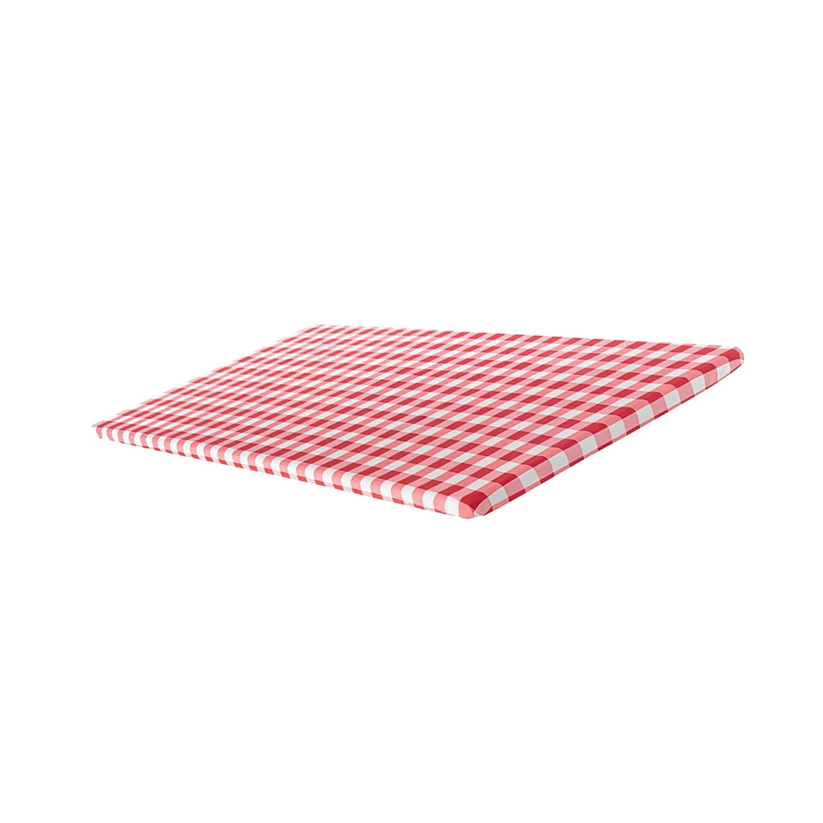 Fitted Tablecloth Rectangle Wipeable for Picnic Patio Home Indoor Outdoor Red 30x72 inch-image-41