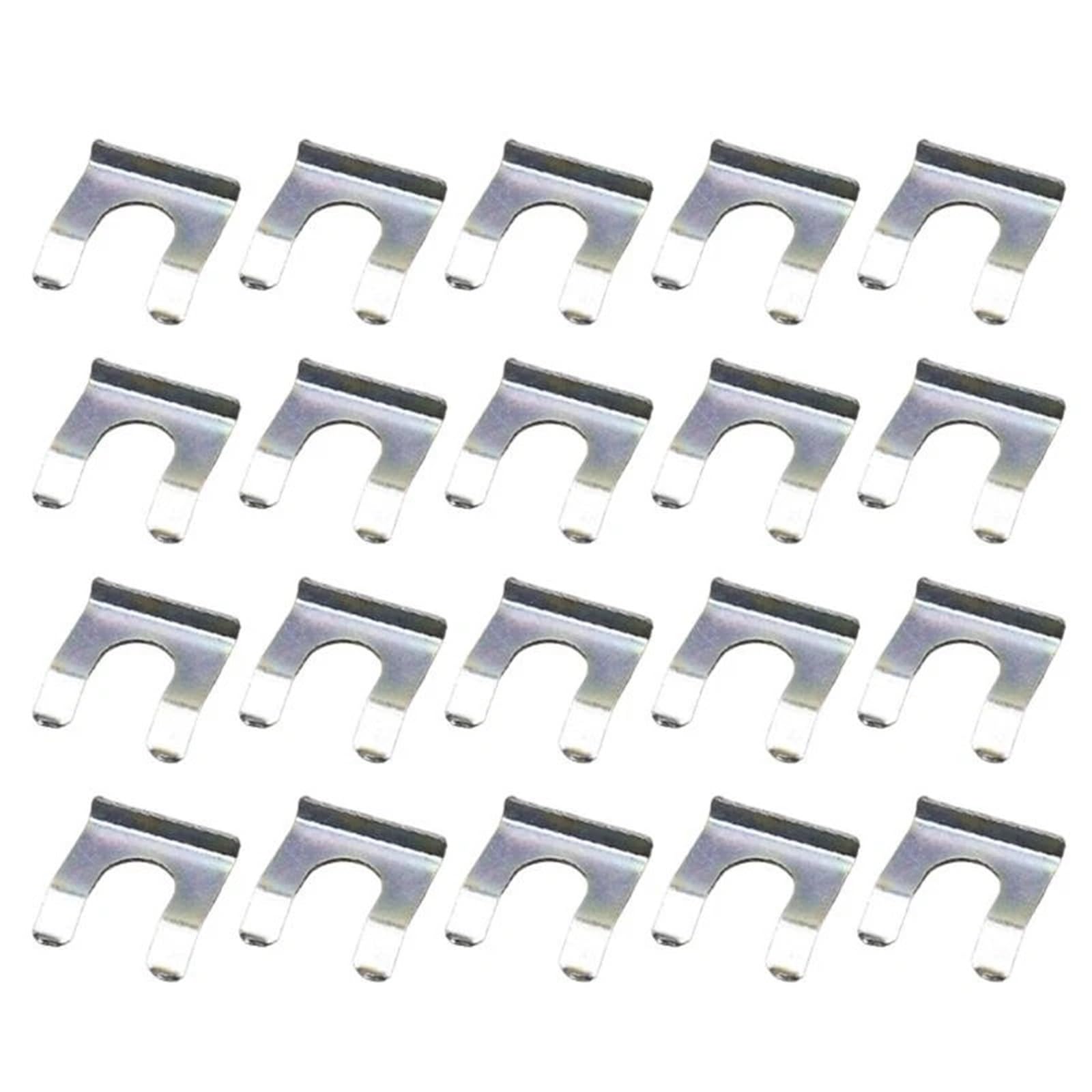 Brake Line Clips 40pcs Brake Line Holders Pipe Fixing Clamps Maintenance Hose Clips Brackets for Secure Oil Attachments(S)