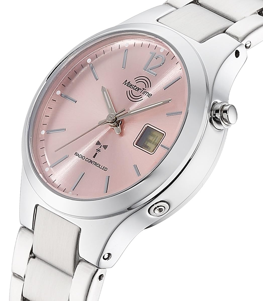 Master Time Funk Quarz Damen Uhr Analog-Digital mit Edelstahl Armband MTLA-10914-81M
