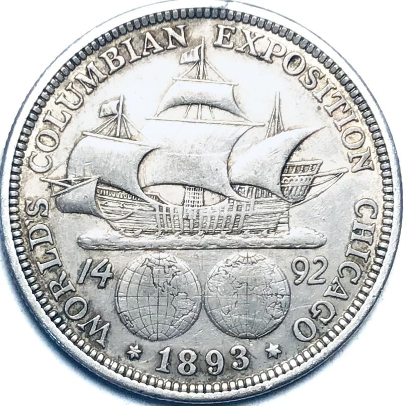 1893 P Columbian Exposition Commemorative Silver Half Dollar Very Fine