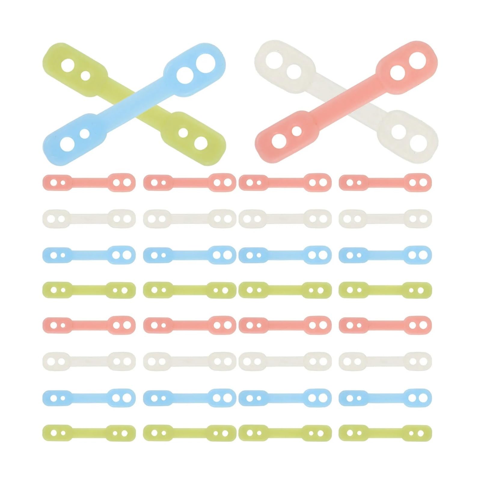 Clothes Hanger Connector Hooks 100pcs Reusable Hanger Buckles Silicone Fixing Grips for All Types Secure Clamping Drying Pole for Wardrobe Closet Organizer