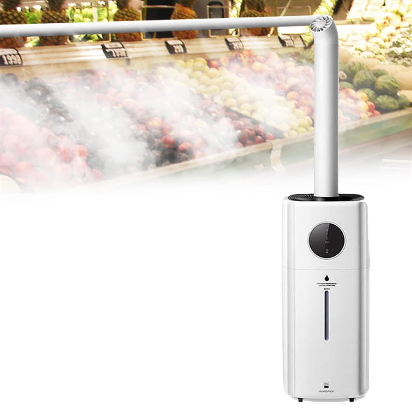Humidificador Industrial Comercial, Humidificador para Toda La Casa, DiseñO De Relleno Superior, Boquillas De Niebla De 360°, para Supermercado, Invernadero Grande