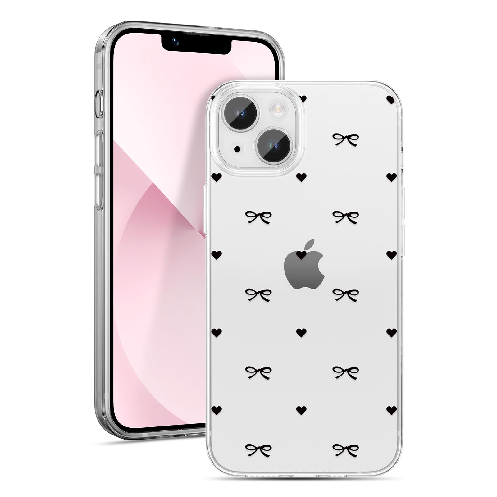 ZTOFERA Klare Hülle mit Schleife für iPhone 16 Series