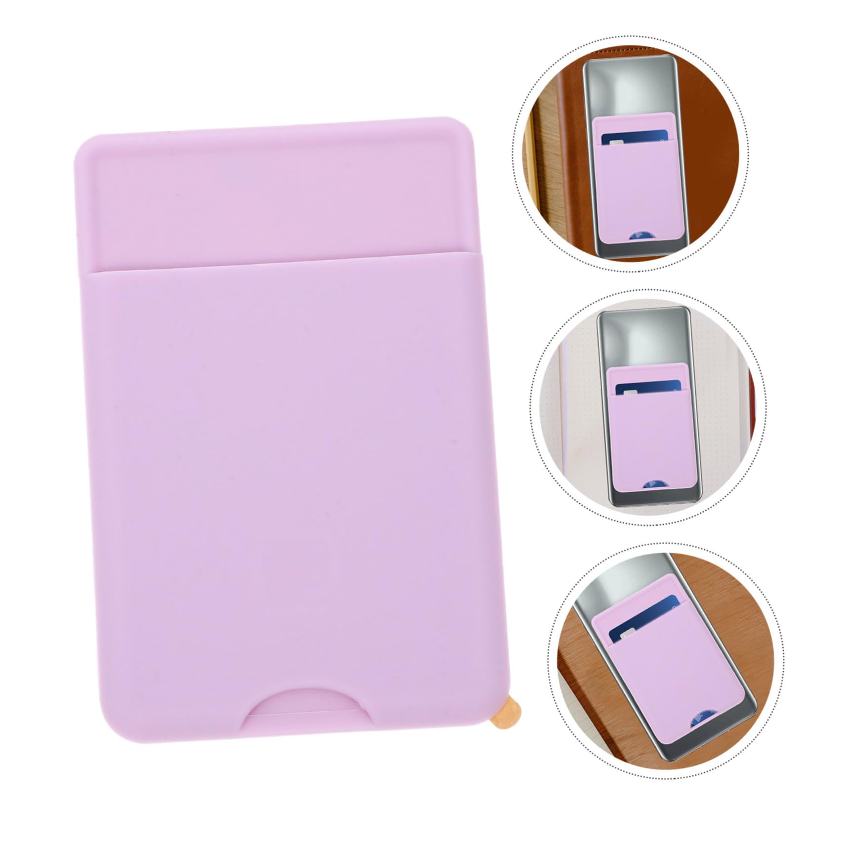 Uonlytech 10pezzi Portafoglio Adesivo Per Smartphone Silicone Da Titolare Per Carte e Biglietti Da Visita