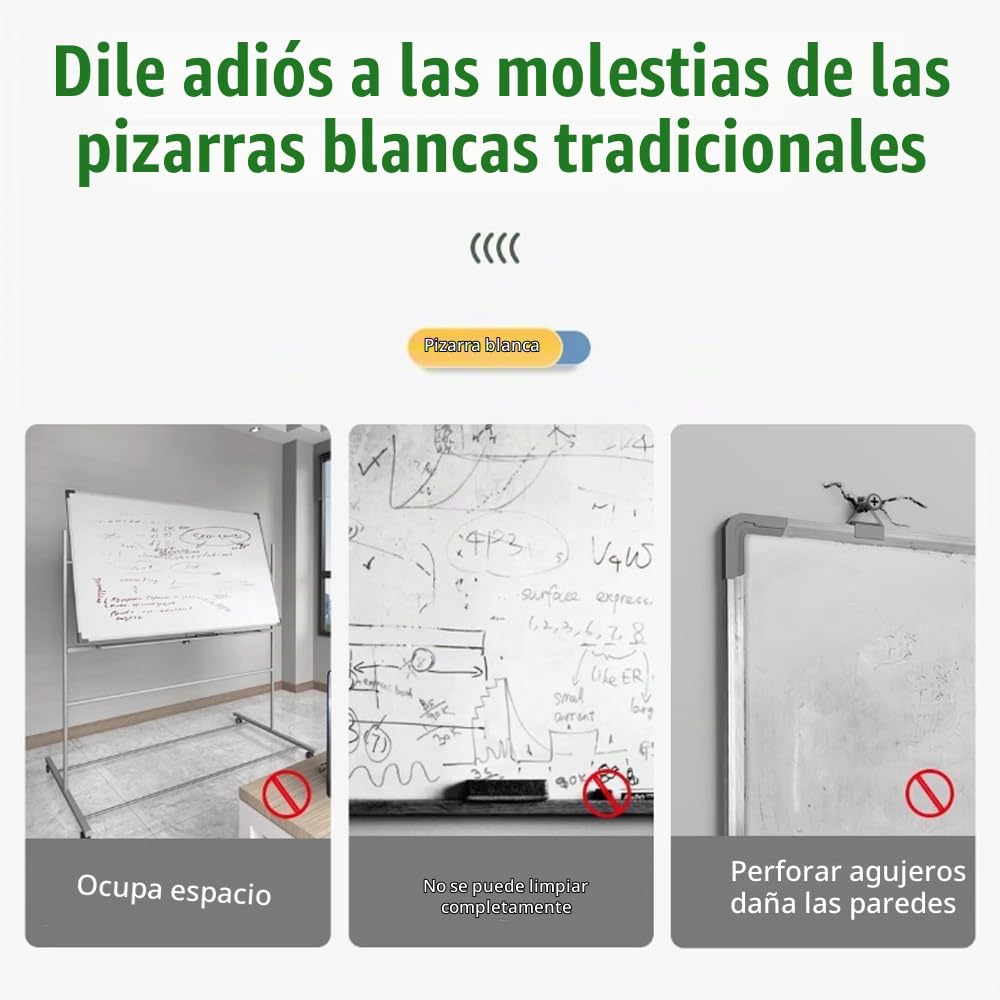 Pizarra Blanca Magnética，Pizarra Blanca Adhesiva，120x90 Cm Papel Pizarra Adhesiva Para Pared, Incluye Marcadores y Borrador Magnético, Para Escribir En Superficies Lisas En Escuelas y Oficinas