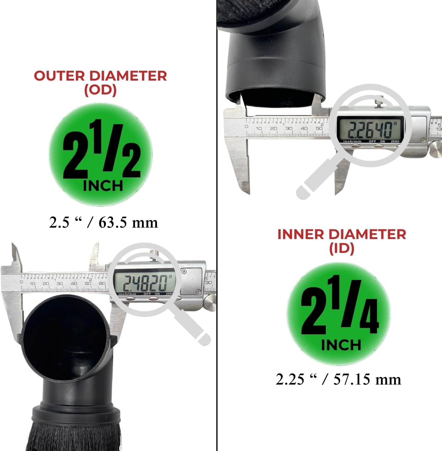Upgraded Vacuum Cleaner Attachment Kit - Turbo Brush Head & Vacuum Dust Brush - Cleaning Accessories Set for Deep Cleaning, Pet Hair, Car Interior, Sofa & Home