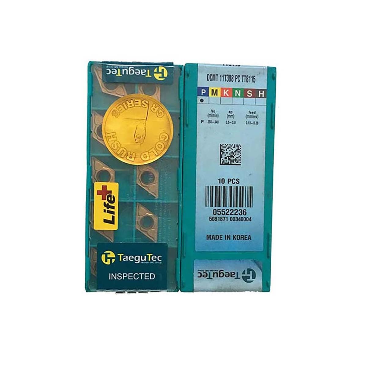 TaeguTec 100% Original DCMT DCMT11 DCMT11T3 DCMT11T308 PC DCMT11T308-PC TT8115B TT8115 Turning Insert