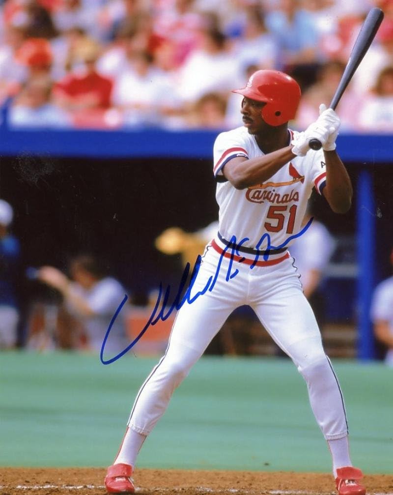 WILLIE MCGEE ST. LOUIS CARDINALS 51 SIGNED AUTOGRAPHED 8X10 PHOTO W