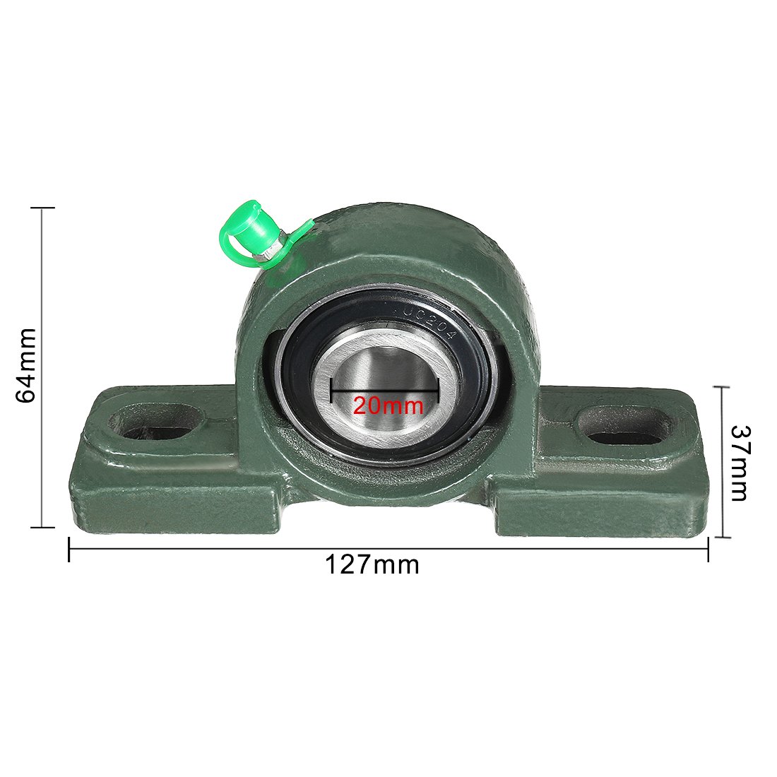 sourcing map 2pcs Palier Roulement bloc d'oreiller à alignement automatique portant monté UCP204 20mm