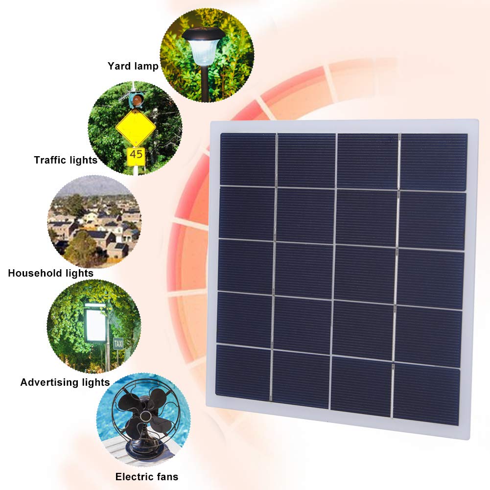 4W 5V Mini-Solarpanel, DIY-Solarpanel aus Polykristallinem Silizium, Tragbares Solarpanel-Ladegerät, 172x175mm