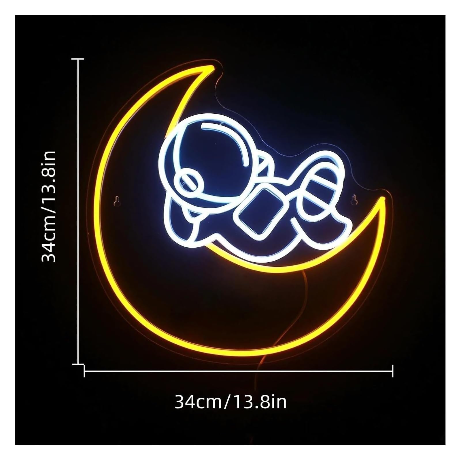 Generico Per Luna Astronauta per insegne al neon per alimentata per luci Adatto per feste in club e bistrot