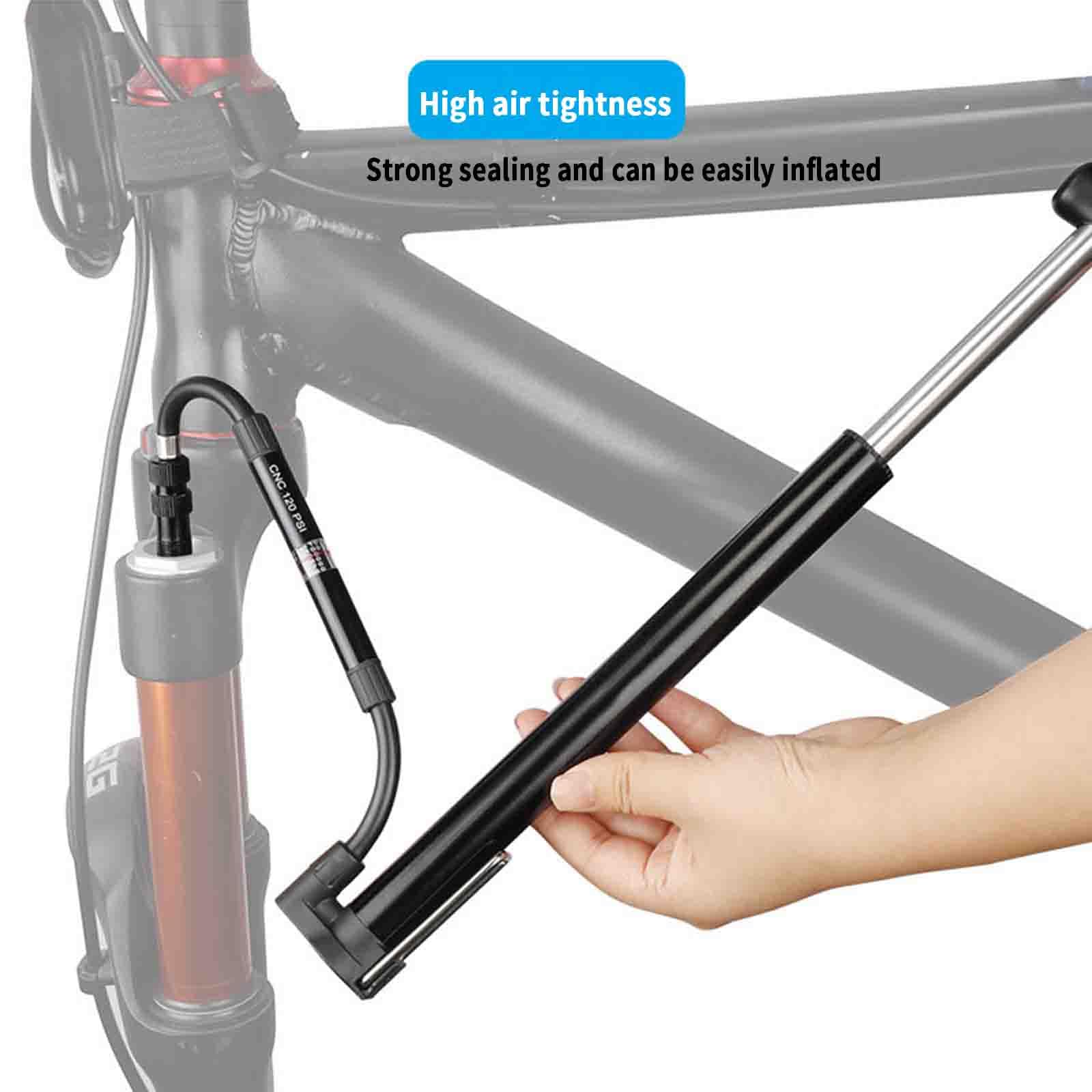 Stand Luftballonpumpe Luftpumpe Luftmatratze Pumpe Ballonpumpe Handpumpe Manuell Camping Fahrrad Auto Langer Aufblasbarer Schlauch Düse Amerikanischen Französischen Stil 120PSI