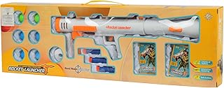 لعبة قاذف الصواريخ من البلاستيك في عبوة من 13 قطعة، لون متعدد الألوان