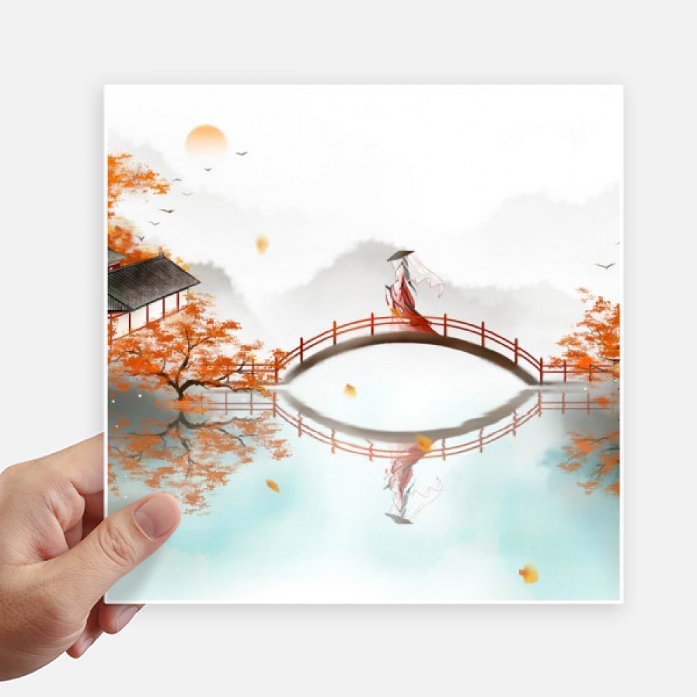 Autocollant aquarelle 20cm pour décorer votre intérieur et vos accessoires de voyage