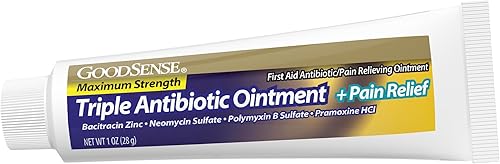 Miniatura 5 de GoodSense Pomada antibiótica triple de máxima resistencia y alivio del dolor: alivia cortes dolorosos, raspaduras y quemaduras, previene