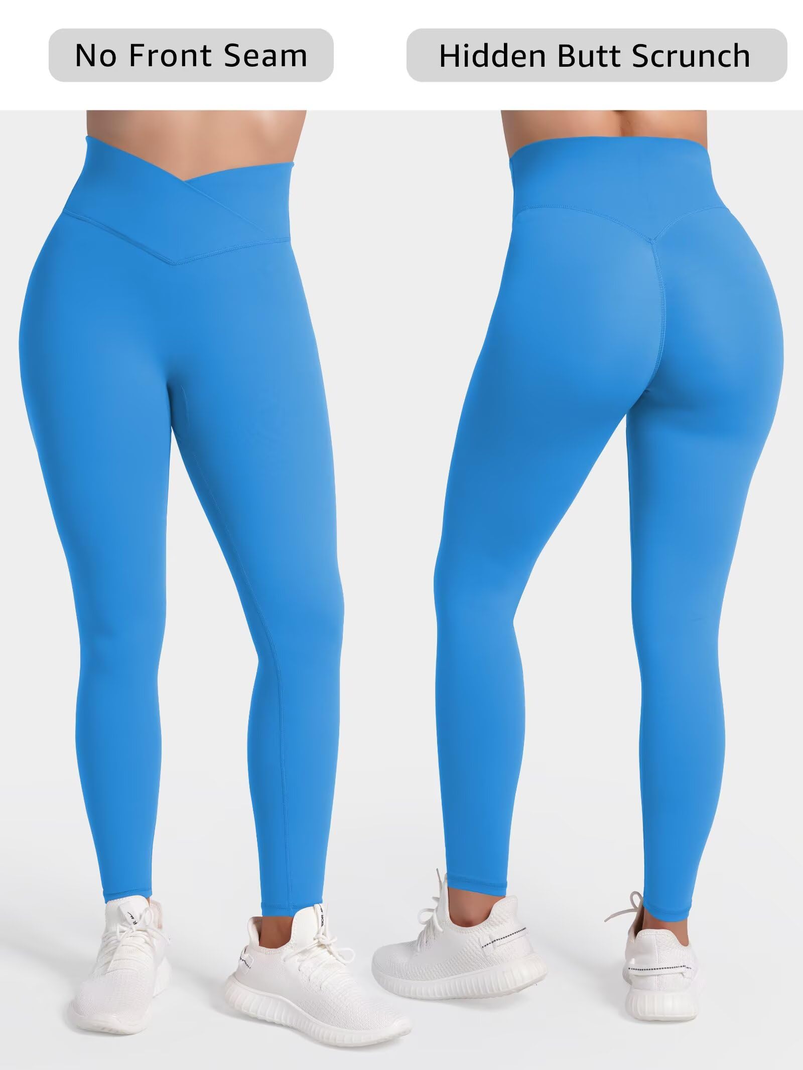 Sunzel Sunlissia - Leggings da donna, per sollevamento glutei nascosti, per allenamento, a vita alta, con controllo della pancia
