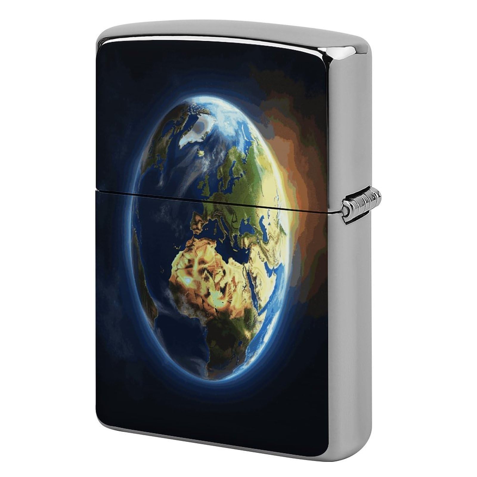 Fekiloot Style Glowing Earth Lighter Case Cover Lighter Holder
