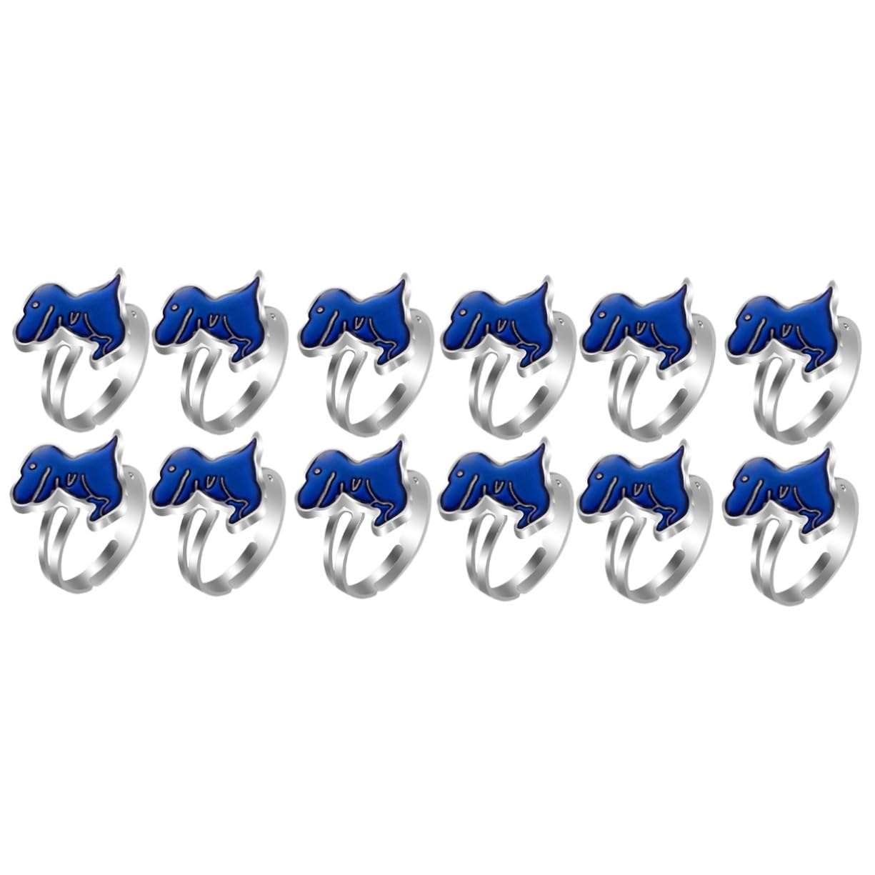 Abaodam 12 Pcs Ring Dinosaurs for Toddlers Alloy Cute Child Jewelry
