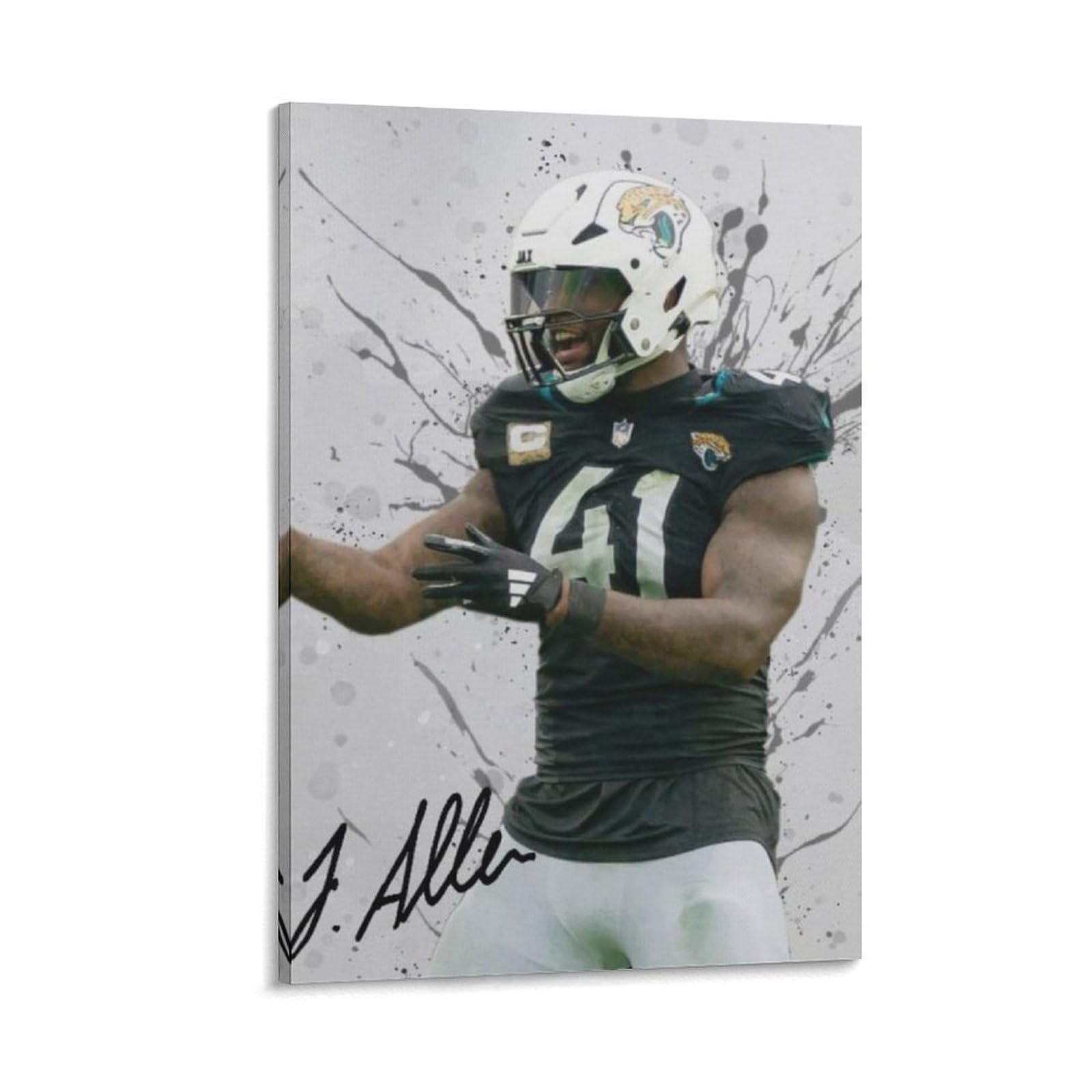 ASUIU Josh Allen Canvas Poster Canvas Art Poster And Wall Art Picture Print Modern Family Decor Posters 20x30inch(50x75cm)