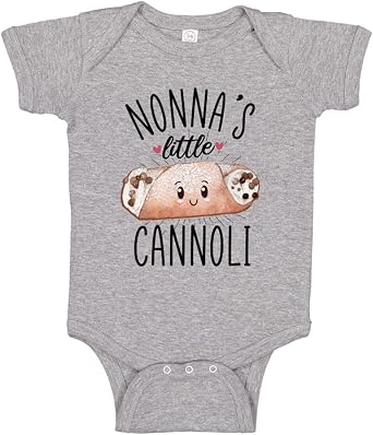 Nonnas Little Cannoli Baby Boy or Girl Bodysuit One Piece Toddler T-Shirt Italian Nonna Gift for Grandma