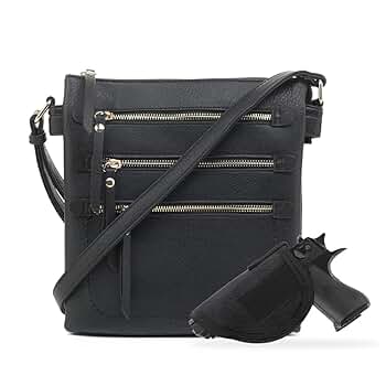 ショルダーバッグ・ポシェット ^MUCENT^ Letty Signature 3-Way Double Pocket Crossbody Bag f MUCENT^ Letty Signature 3-Way Double Pocket Crossbody Bag f