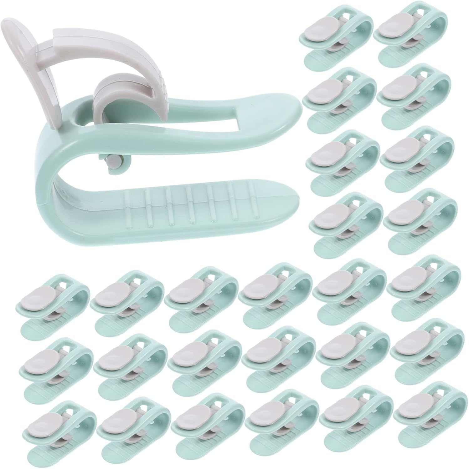CRAFTHROU 50pcs Quilt Clip Curtain Brackets Plastic