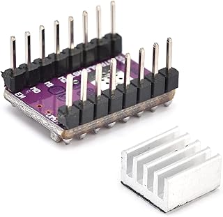 Stepstick Motor Driver Module, SMT Placement DRV8825 Stepper Motors Drivers 3D Printer Accessories Adjustable Potentiometer with Heat Sink for Printing