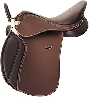 TNNT Una Silla para Montar a Caballo de Silla de Montar a Caballo del Potro Silla de Montar Occidental Silla de Montar Caballo Equipo de arnés Multifuncional Montura hípi Dark Brown