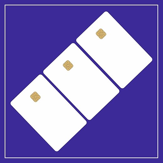 PVC CHIP Card SLE/ISSI 4428 Contact IC Card for for Inkjet Printers(EPSON) - Pack of 30