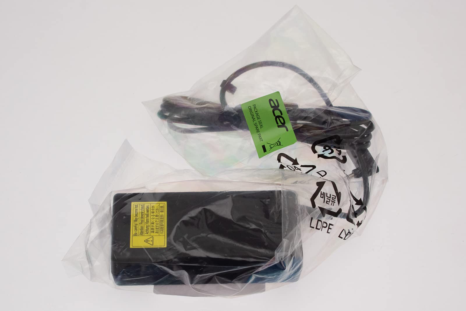 Original Acer Netzteil 65W 19V 3.42A Mit EU-Kabel - Ladegerät Für Aspire V3-371 Laptop